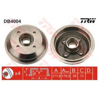 TRW DB4004 Tambores de Frenos