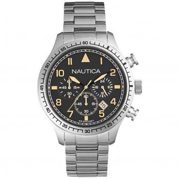 Nautica Reloj Hombre Analogico Cuarzo con Correa de Acero A18712G