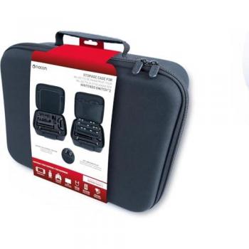 Estuche de Almacenamiento XXL Nacon para Nintendo Switch 2 - Compatible con Pro Controller, Joy-Con y Cargador, Capacidad para 21 Juegos - Color Negro
