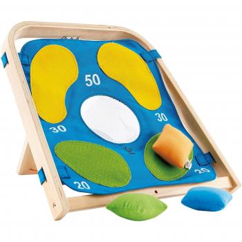 Hape - Juego Lanzamiento al Objetivo, Color Verde / Azul / Amarillo