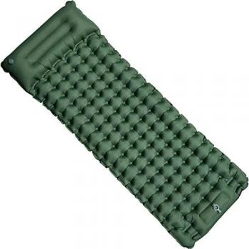 BLUEVER Esterilla Inflable, Colchón de Aire para Acampar 10cm de Espesor, Colchón para Dormir, Ultraligero para Dormir al Aire Libre, Senderismo, Acampar, Viajes, Playa