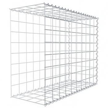 Gabiona para Montar 100 cm x 80 cm x 40 cm, Malla 10x10 cm, Espiral - Hecho en Alemania