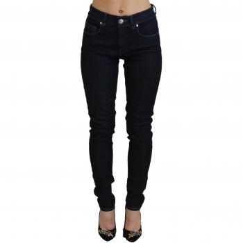 Acht Dark Blue Low Waist Slim Fit Women's Denim Jeans - W26