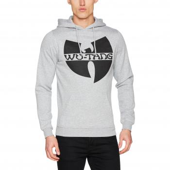 Wu-Wear Heather Grey Logo Hooded Sweatshirt