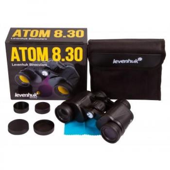 Prismáticos Levenhuk Atom 8x30 con aumento de 8x y objetivo de 30mm