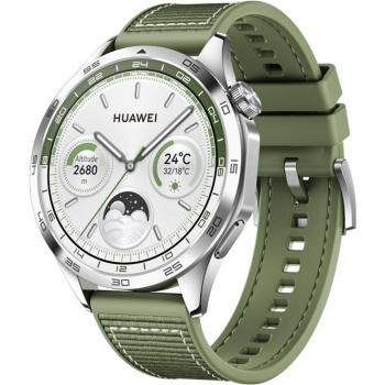 Huawei Watch GT4 1.43 Inch AMOLED 46 mm Stainless Steel Green Woven