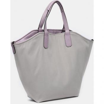 Abbacino Shopper reversible en gris con cierre cremallera