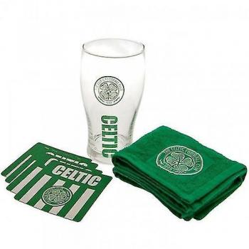 Celtic FC Wordmark Bar Set Blanco/Verde One Size - Set de bar con diseño del Celtic FC, color blanco y verde, tamaño único