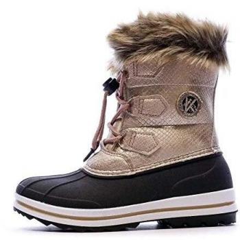 Kimberfeel Jade - Botas de Nieve para niña, Color Plateado, 32