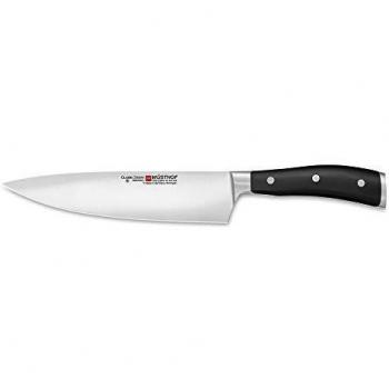 Wüsthof Classic Ikon 20cm Chef's Knife - Forged Blade, Black Handle