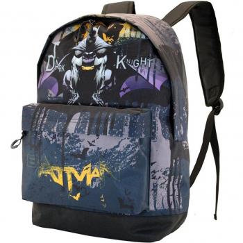 Mochila Batman Dark Night Karactermania con gran capacidad y estampado frontal - 41 cm.