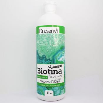 Champú Biotina y Aloe Vera para Cabello Graso 1000ml Drasanvi