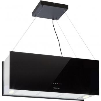 Campana Extractora de Isla Klarstein Kronleuchter XL 90 cm, 590 m³/h, LED Táctil, Negro