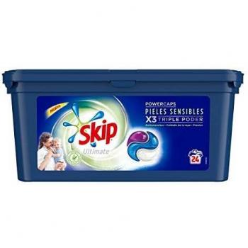 Skip Ultimate Detergente en Cápsulas Pieles Sensibles 24 lavados