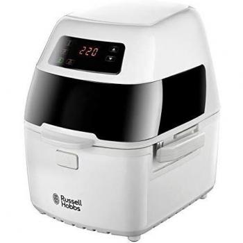 Russell Hobbs Freidora Sin Aceite Ciclofry Plus Air - Freidora de Aire, Capacidad 2,5 L, Air Fryer, Cesto Giratorio, Asador Giratorio y Kebab, Controles Digitales, 1300 W, Blanco - 22101-56