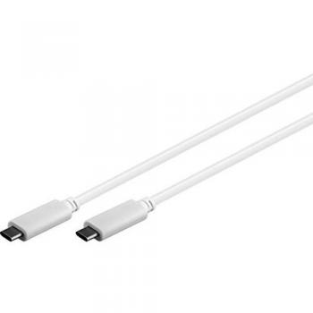 Cable USB 3.1 Gen2 de 0,5 m USB-C Blanco