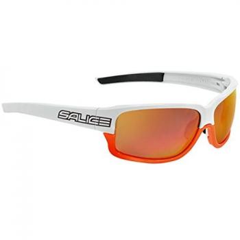 Salice 017RW - Gafas de ciclismo, color blanco/naranja, talla única