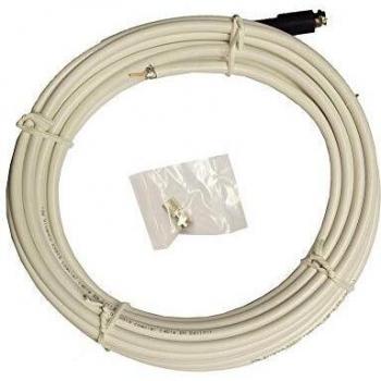 Cable de Antena Sat VIVANCO 4496 Color Blanco, con Accesorios, 10m