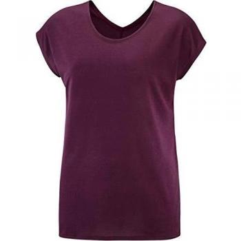 SALOMON Coet SS tee Camiseta De Manga Corta, Mujer, Winetasting/Heather, XS