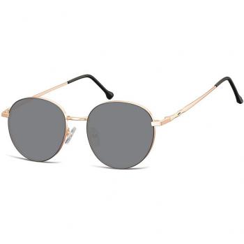 SmartBuy Collection Oval Full Rim Metal Men's Prescription Sunglasses Gold Size 51