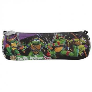 Estuche Portatodo Cilíndrico Tortugas Ninja Mutantes - 21x6x8 cm - Producto Oficial Multicolor