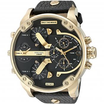 Diesel Men's Daddy 2.0 Black/Gold Chronograph Watch DZ7371