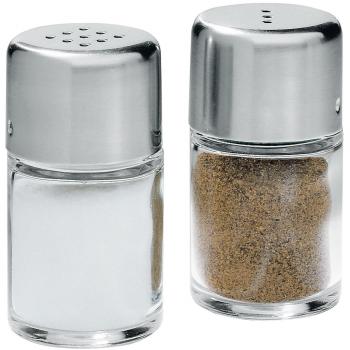 WMF Bel Gusto Mini Salero/Pimentero, Acero Inoxidable, Vidrio
