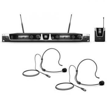 Sistema de micrófono inalámbrico LD Systems U500 BPH2 - Incluye 2 bodypacks y 2 auriculares headset