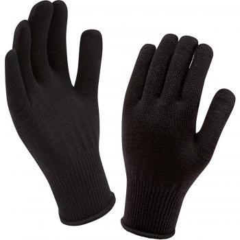SEALSKINZ Guante de Forro Liner Glove, Unisex-Adult, Negro, One Size