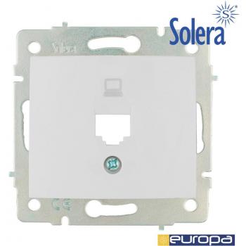 Tapa + chasis para toma de datos RJ45 S.Europa Solera ERP88/1