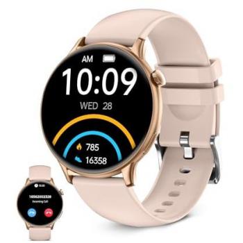 Smartwatch Ksix Core 2 Rosa con Pantalla AMOLED 1.43, Autonomía de 5 Días, Modos Deporte y Salud, Llamadas y Asistentes de Voz