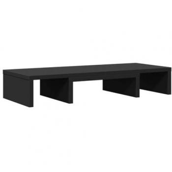 Soporte de Monitor Ajustable Negro 60x24x10,5 cm en Madera Compuesta