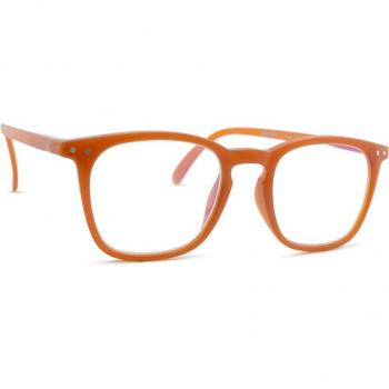 Izipizi Gafas de lectura #E Spicy Clove, gafas de luz azul con forma trapecio