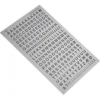 Letras Transferibles Blancas 6mm - 258 Caracteres
