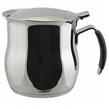 Cafetera-Tetera Omnia 6 Tazas en Acero Inoxidable con Manico de Silicona, Capacidad 60 cl