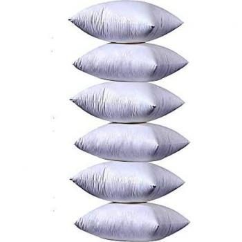 YIBO 6 Unidades de Relleno de Cojín 55 x 55 cm, Relleno de Cojín para Sofá o Cama, con Relleno de Algodón y Poliéster Reciclado, Suave e Indeformable, Hipoalergénicas, Juego de 2/4/6 Unidade