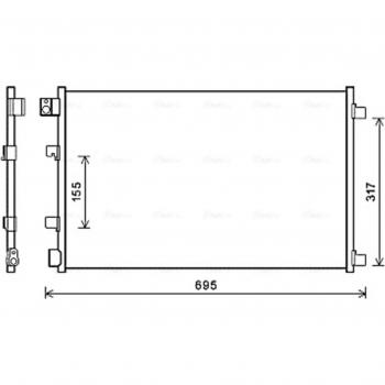 Condensador de aire acondicionado AVA COOLING DNA5281, características: diseño eficiente para refrigeración, compatible con modelos específicos de aires acondicionados, fácil instalación, alta durabilidad y resistencia a condiciones climáticas adve