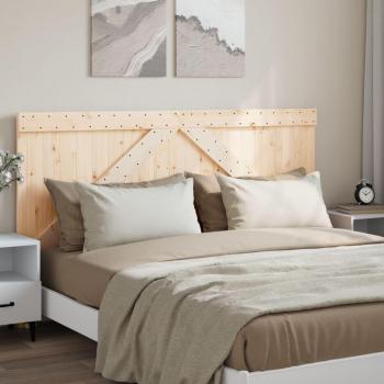Cabecero de madera maciza de pino 180x104 cm vidaXL Marrón
