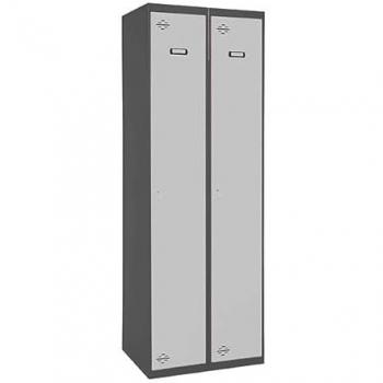 Taquilla SIMONLOCKER PROF. MON.SINGLE-DIV 2/2 400(800) A/GR - Simon Rack, Taquilla Vestuario Metálica, 2 Puertas, Montada, Dimensiones: 180