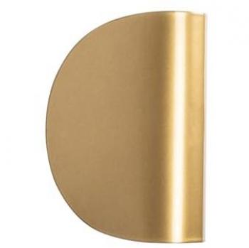 Aplique Curvado de Metal Dorado - 13 x 17 cm - LUMERA