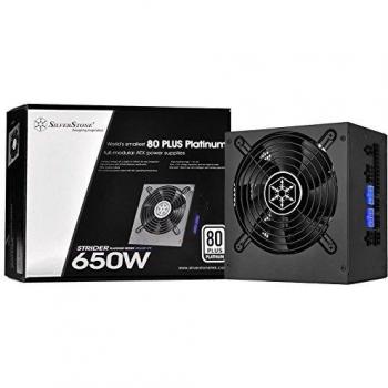 SilverStone SST-ST65F-PT - Serie Strider Platinum, 650W 80 Plus Platinum ATX PC Fuente de alimentación, 120mm, 100% modular