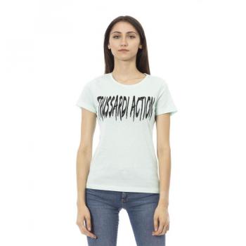 Trussardi Action Light-blue Cotton Tops & T-Shirt - XS