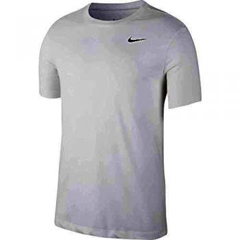 NIKE M NK Dry tee Dfc Crew Solid Camiseta de Manga Corta, Hombre, White/Black, L-T