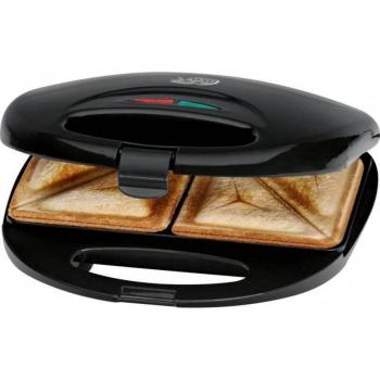 Clatronic ST 3477 Sandwichera para 2 Sándwiches, Antiadherente, 750 W, Negro