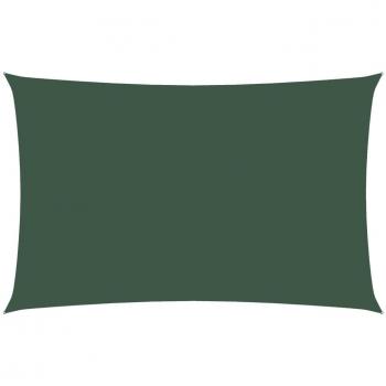 Sombrilla rectangular de 2,5x5 m de tela Oxford color verde oscuro