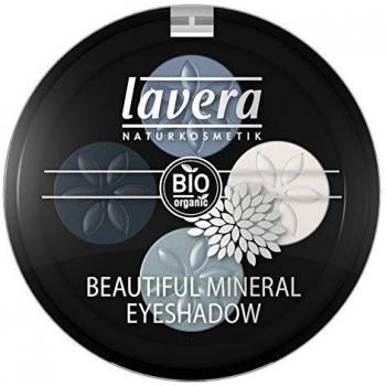 Lavera beautiful mineral eyeshadow quattro 07 blue platinum 4x08g0026oz