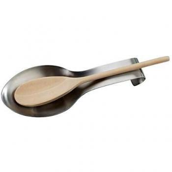 ANDREA HOUSE - Soporte Curvado de Cuchara de Cocina de Acero Inoxidable 23x9,5x3cm