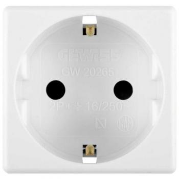 Gewiss GW20265 Tipo F Blanco caja de tomacorriente - Caja registradora