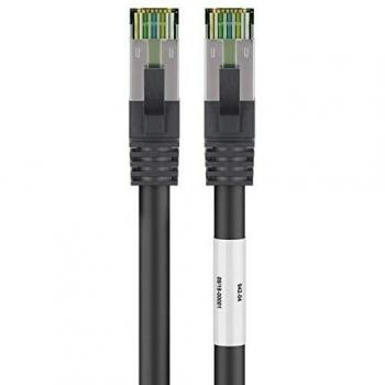Cable de red S/FTP Cat. 8.1 LSOH 2m, Negro, Cu, 40GBit/s, 2000MHz