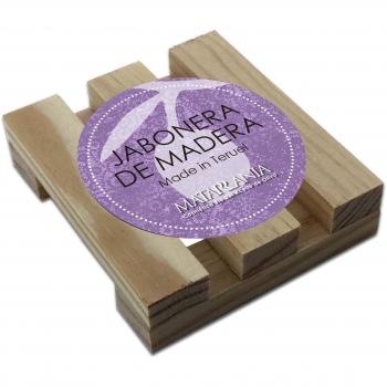 Jabonera de madera 1 unidad - Jabonera ecológica, diseño elegante, material resistente, ideal para baño y cocina